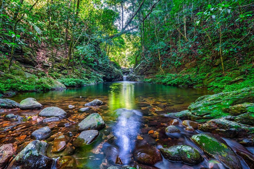 Natural pool in Bach Ma National Park