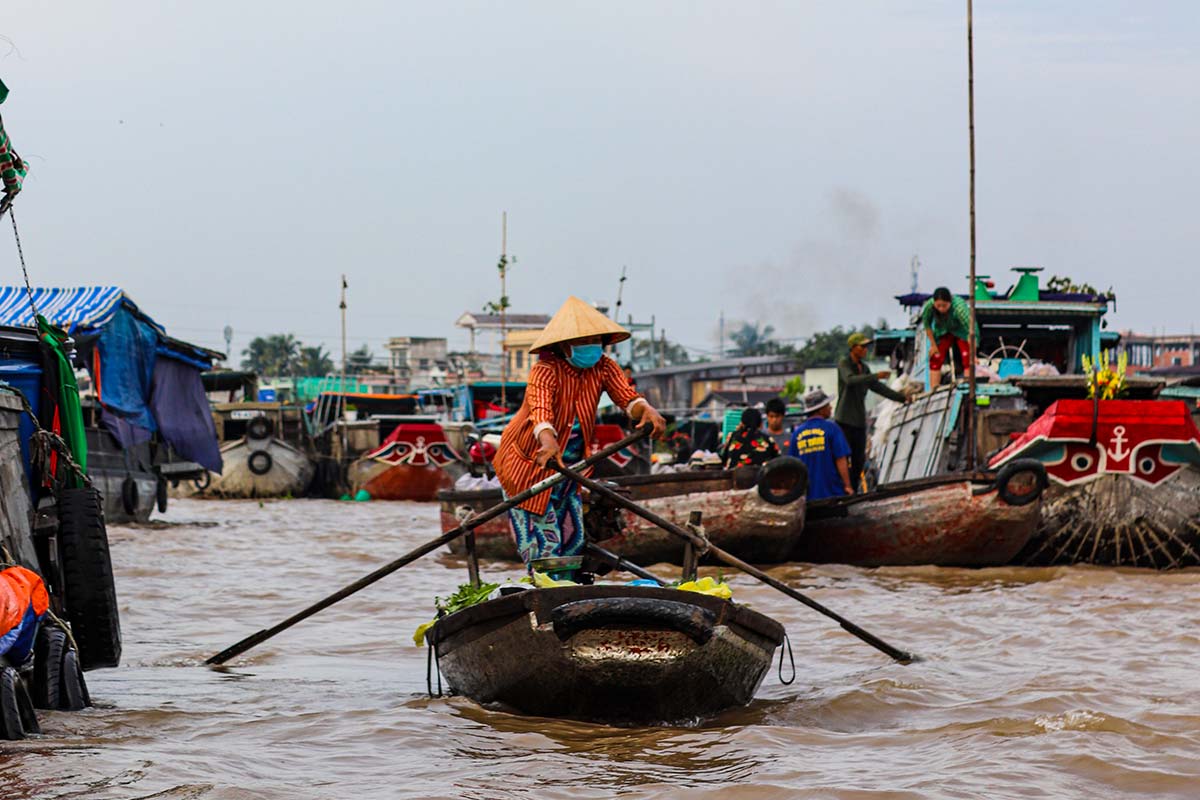 Schwimmende Markt von Cai Rang
