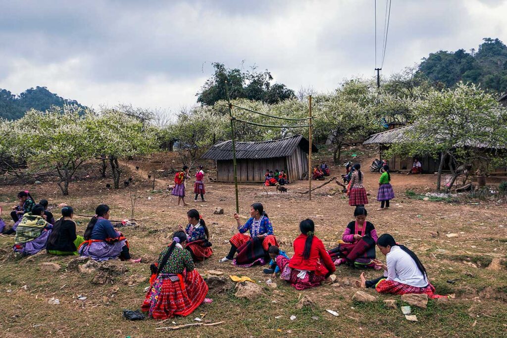 ethnische Menschen in Moc Chau