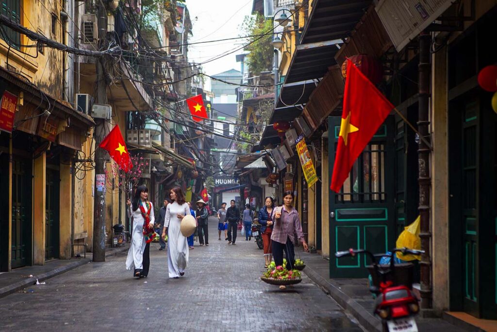 Hanoi Old Quarter, der Altstadt von Hanoi