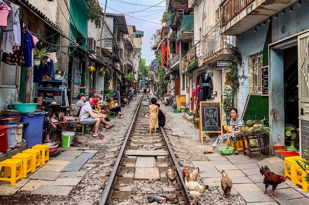 Die Zugstraße von Hanoi (Hanoi Train Street)