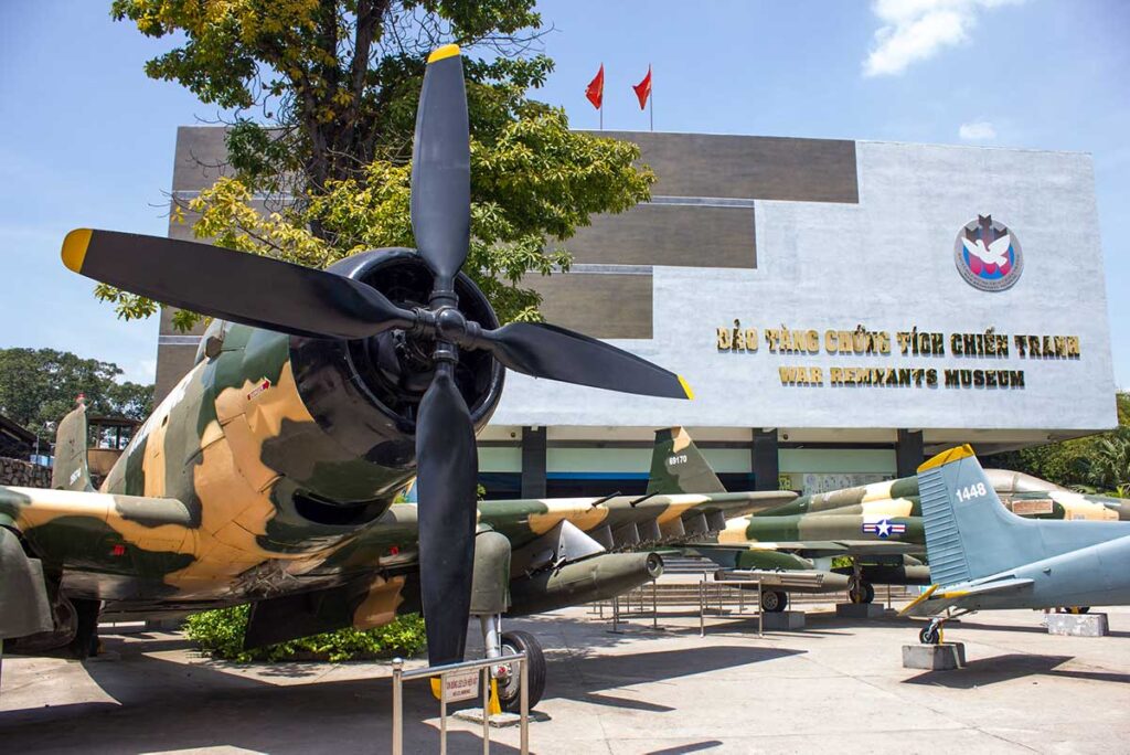 Das Kriegsopfermuseum in Ho Chi Minh Stadt