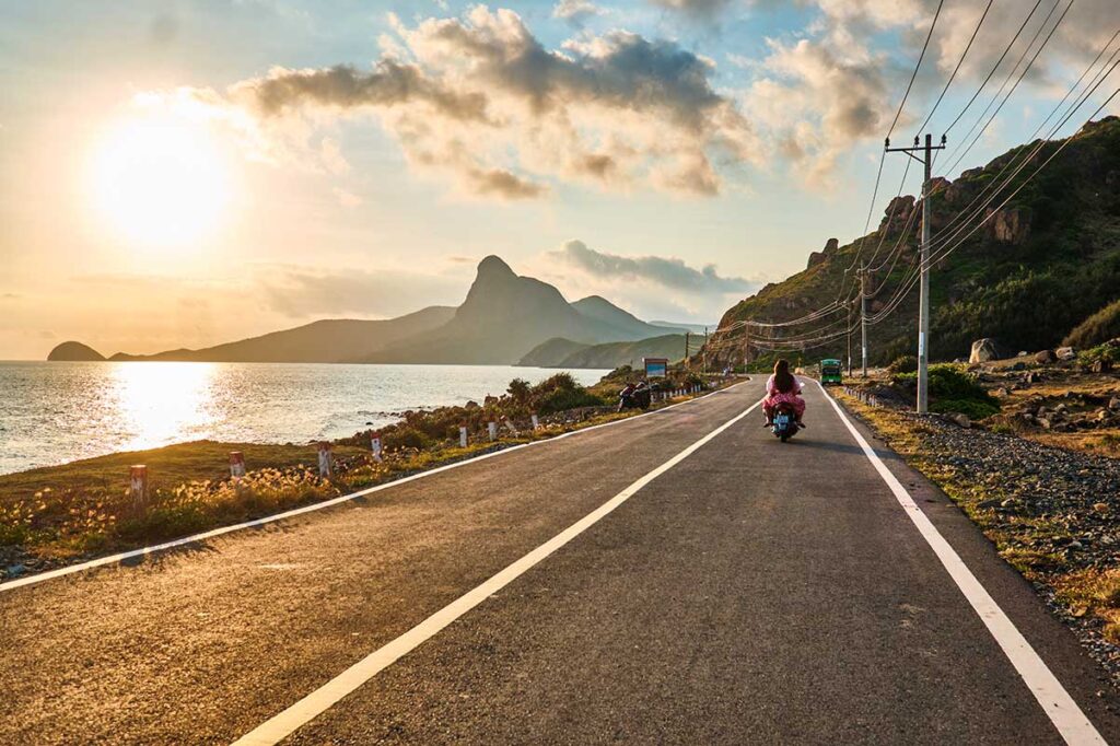 Fahrt um die Insel Con Dao mit dem Motorrad