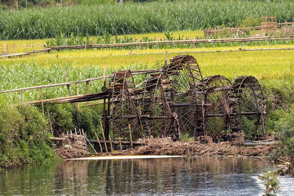 Pu Luong Wasserräder