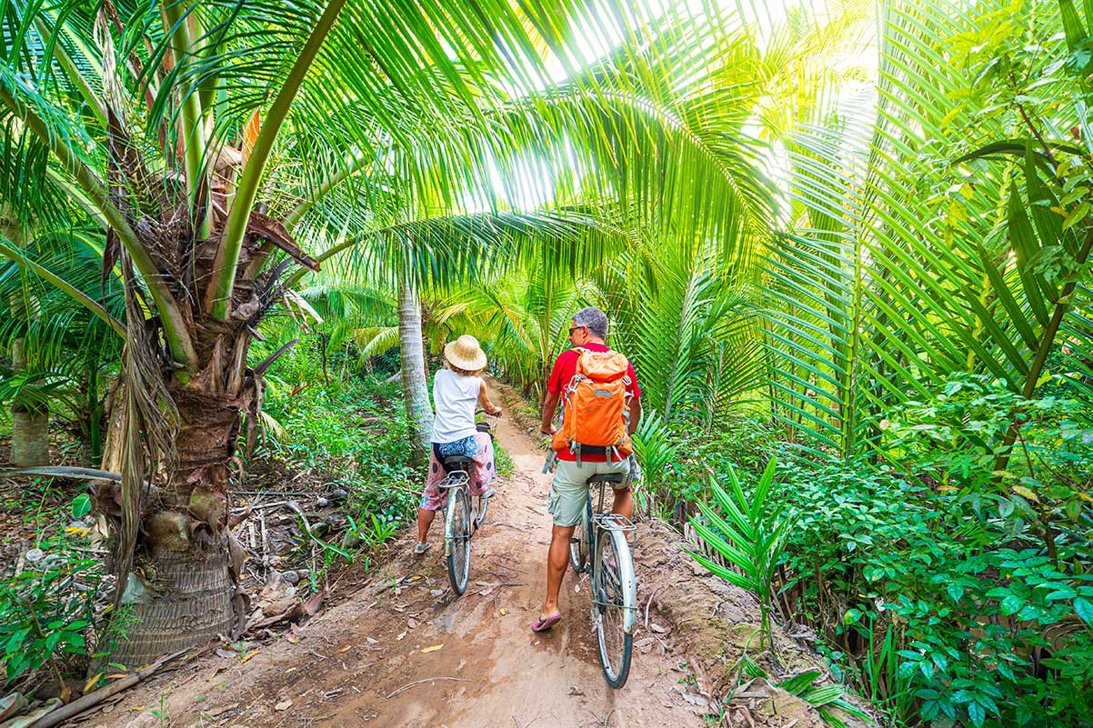 radfahren in Ben Tre - Mekong Delta