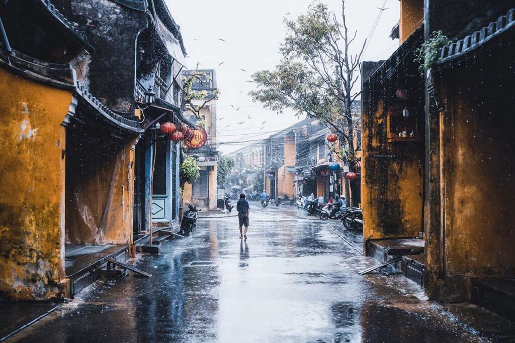 Regenzeit in Vietnam