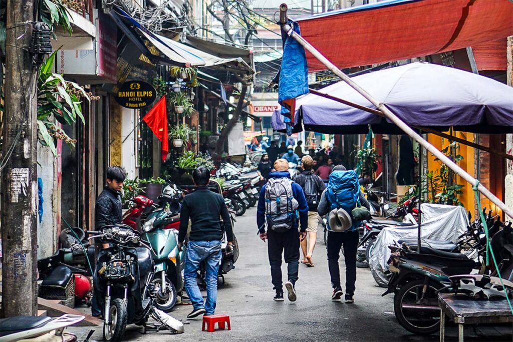 Rucksackreisender (backpacking) Vietnam