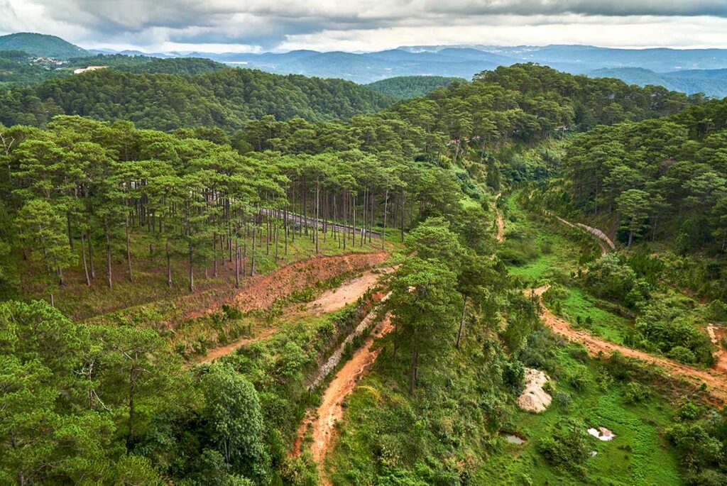 Ausblicke von der Dalat-Seilbahn