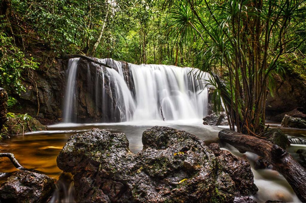 Suoi Tranh Wasserfall im Landesinneren der Insel Phu Quoc