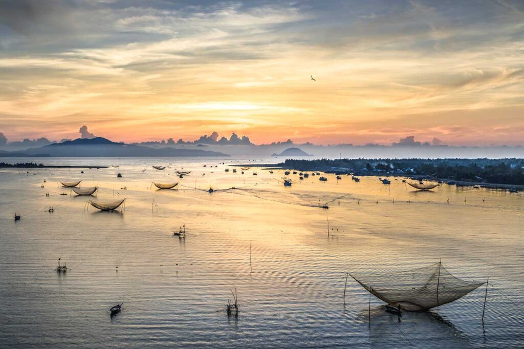 Thu Bon fluss in Hoi An