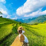 Wandern Sie durch die terrassenförmig angelegten Reisfelder des Naturschutzgebiets Pu Luong