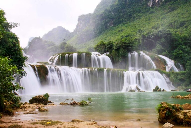 Die Ban Gioc-Wasserfälle in Cao Bang, Vietnam