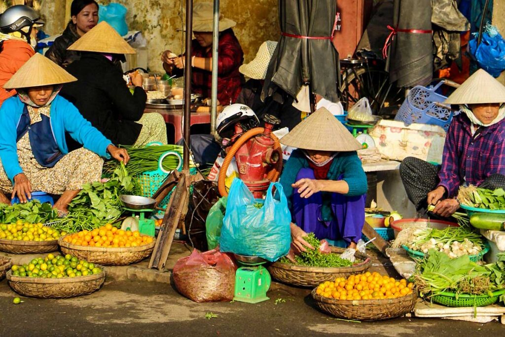 ein lokaler Markt in Hoi An