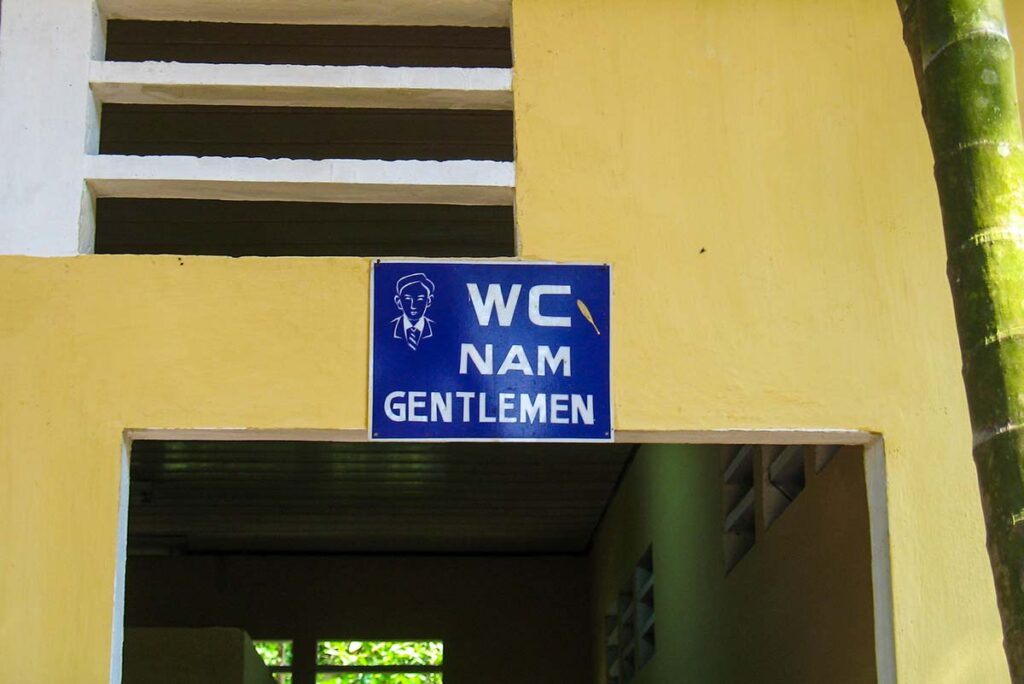 Öffentliche Badezimmer in Vietnam