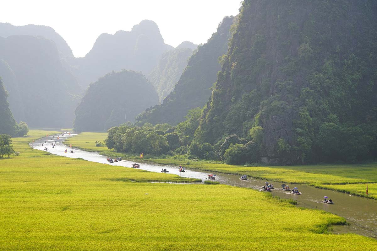 Tam Coc-Bootsfahrt in Ninh Binh