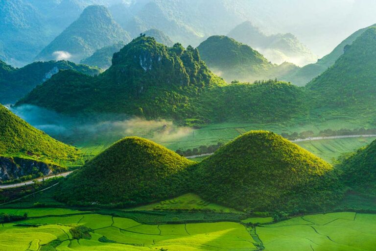 Twin Mountains in Ha Giang