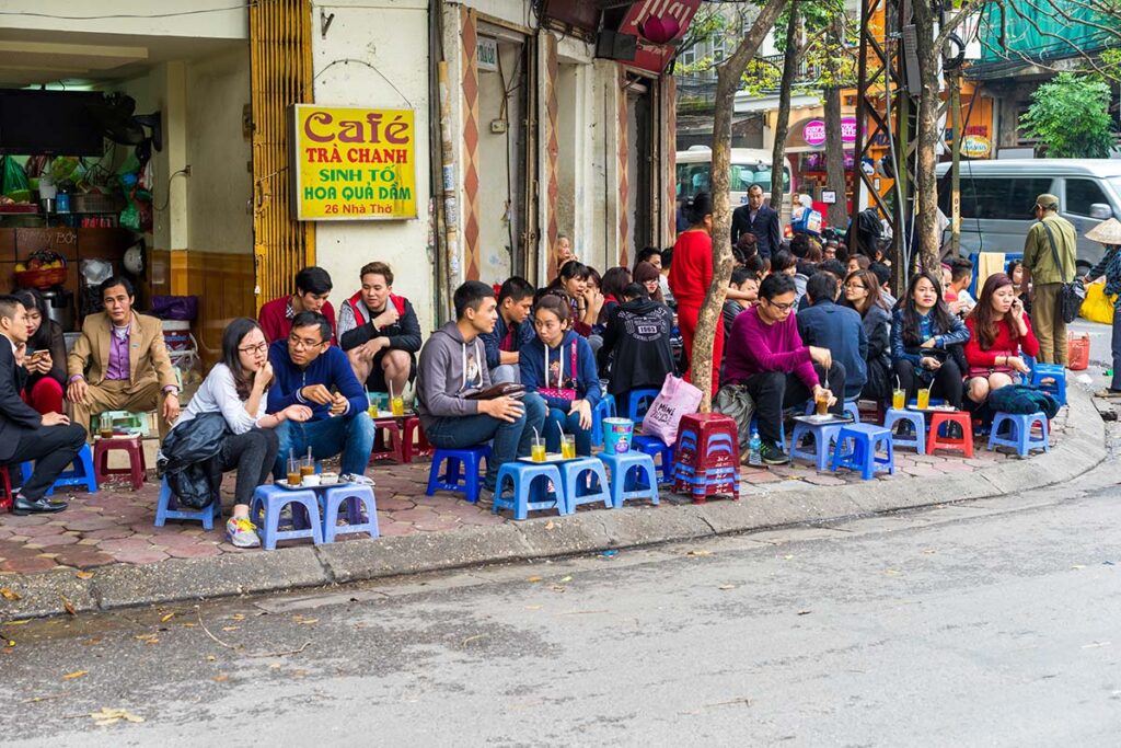 Vietnamesischer Straßenkaffee