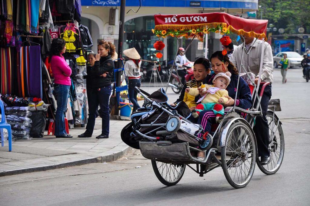 Cyclo in Hanoi