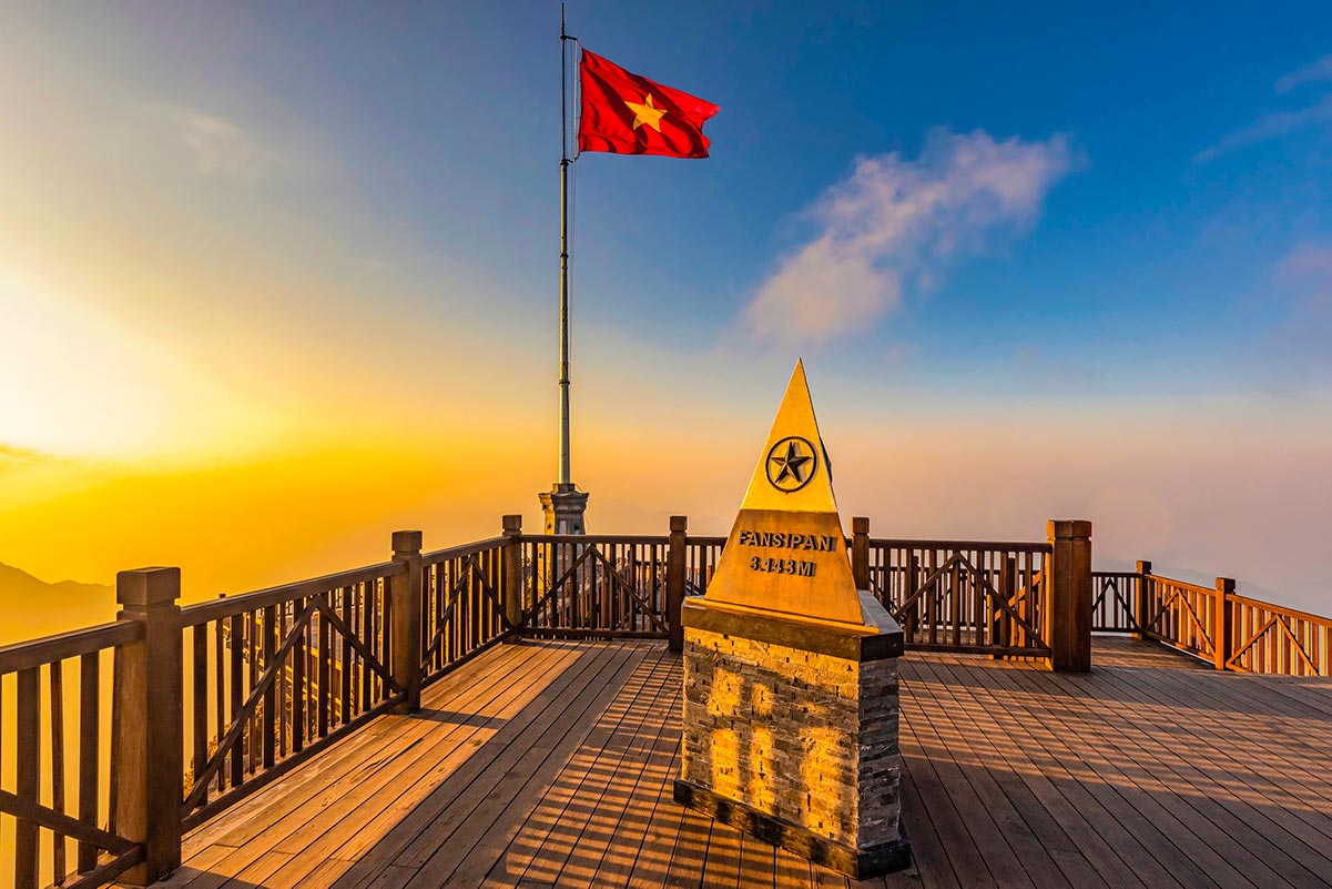 Gipfel des Fansipan-Berges