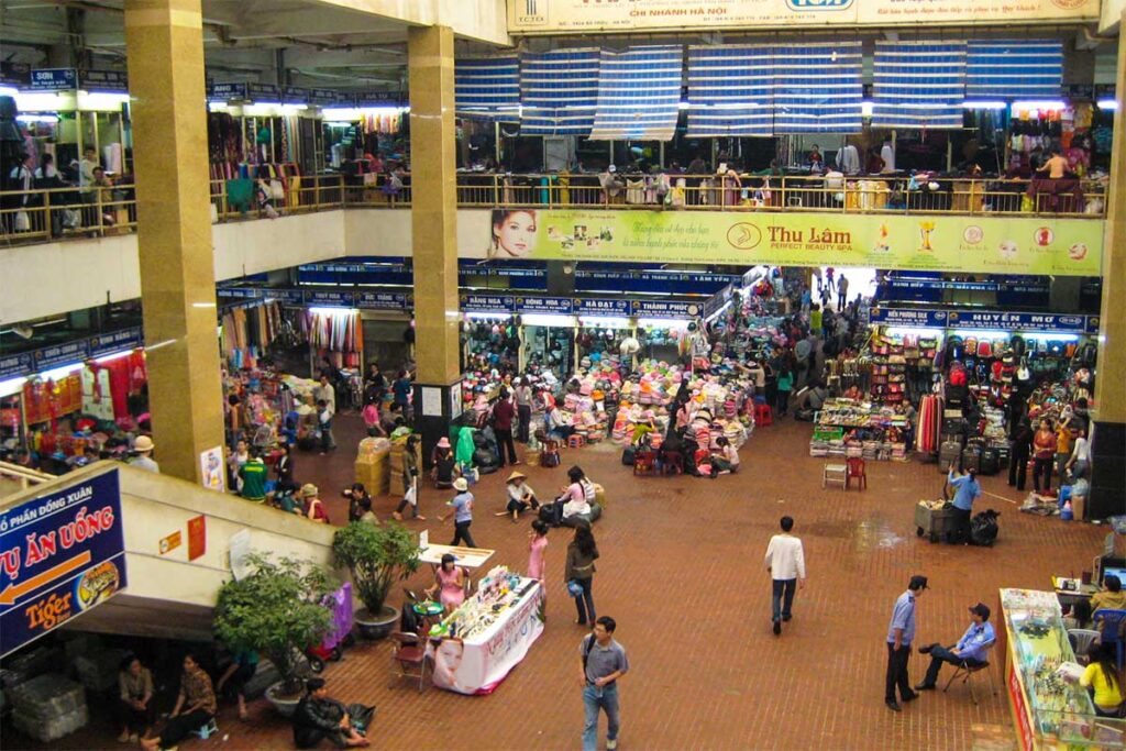 Hang Da Markt in Hanoi