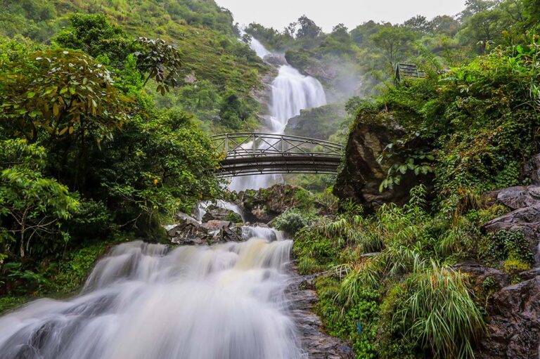 Der „Silberne Wasserfall“ am Tram Ton Pass in Sapa