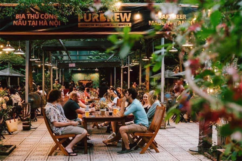 The 100 Beer Garden in Hanoi