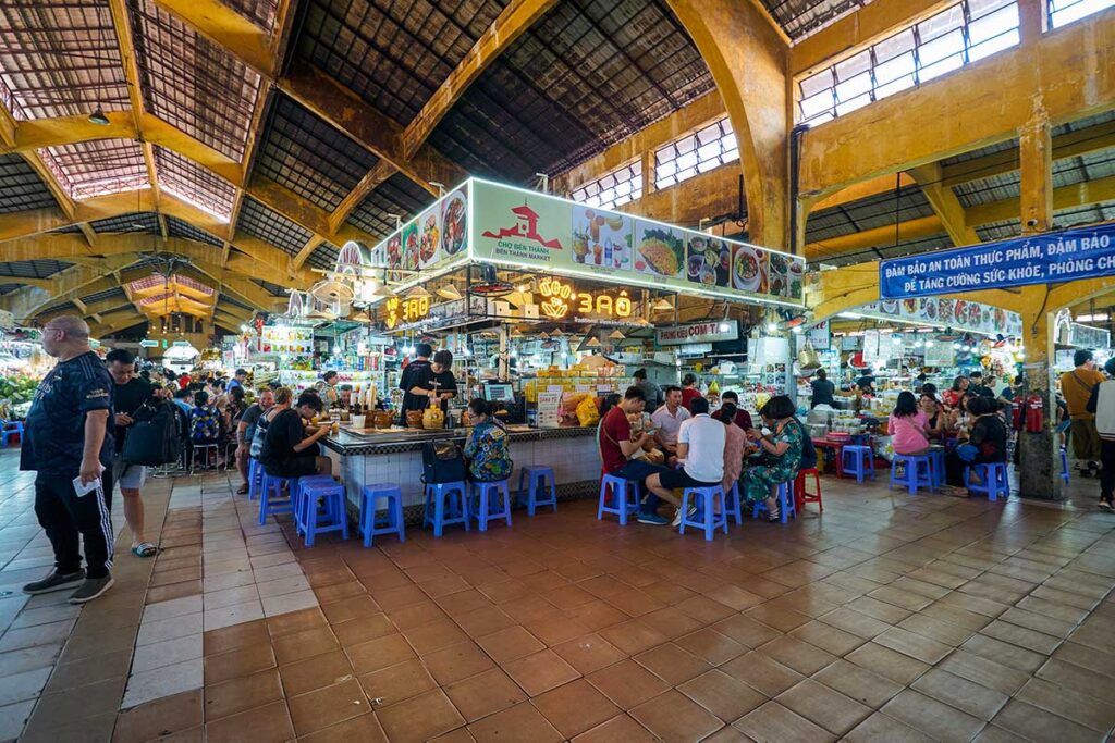 Food-Bereich (Streetfood) im Ben-Thanh-Markt