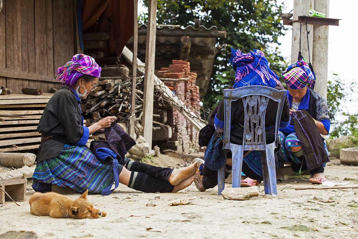 ethnischen Minderheiten in Mu Cang Chai