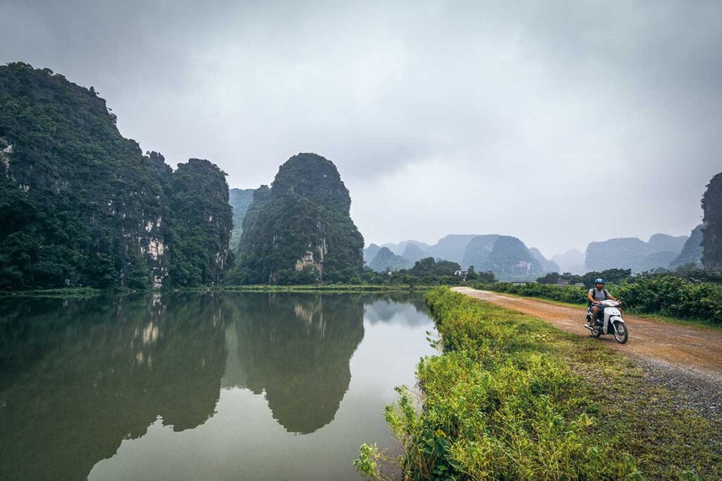 Rollerfahren in Ninh Binh