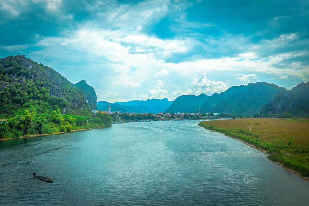 Der Fluss, der durch Phong Nha fließt