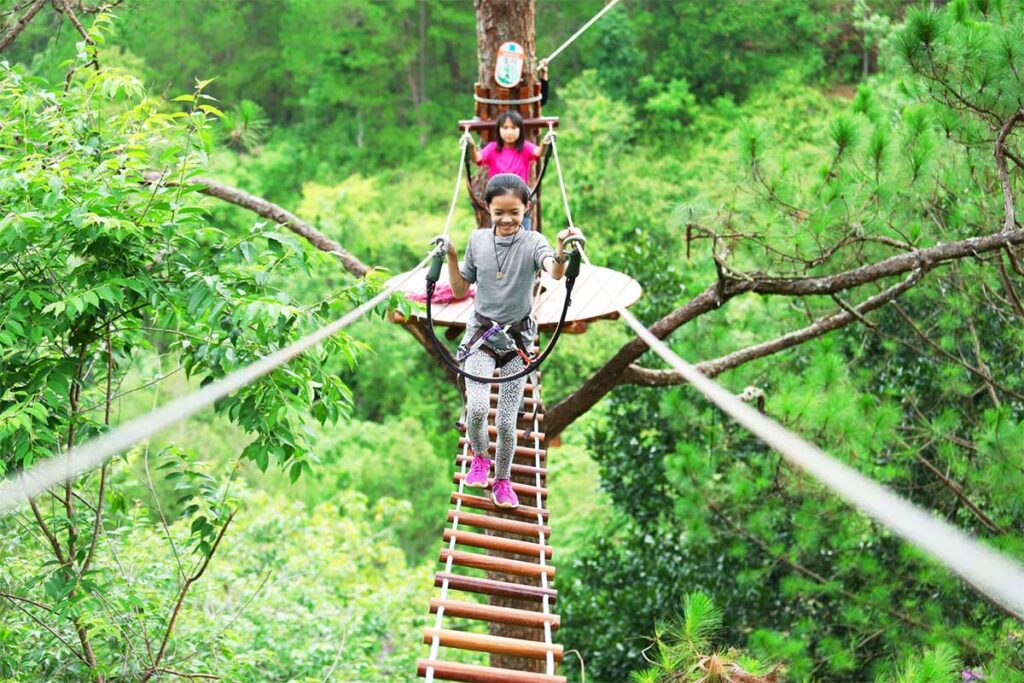 High Rope Course & Zipline Dalat - Hochseilgarten